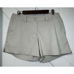 Nike Golf Tour Performance Dri-FIT Khaki Tan Chino Shorts Women's Size 10